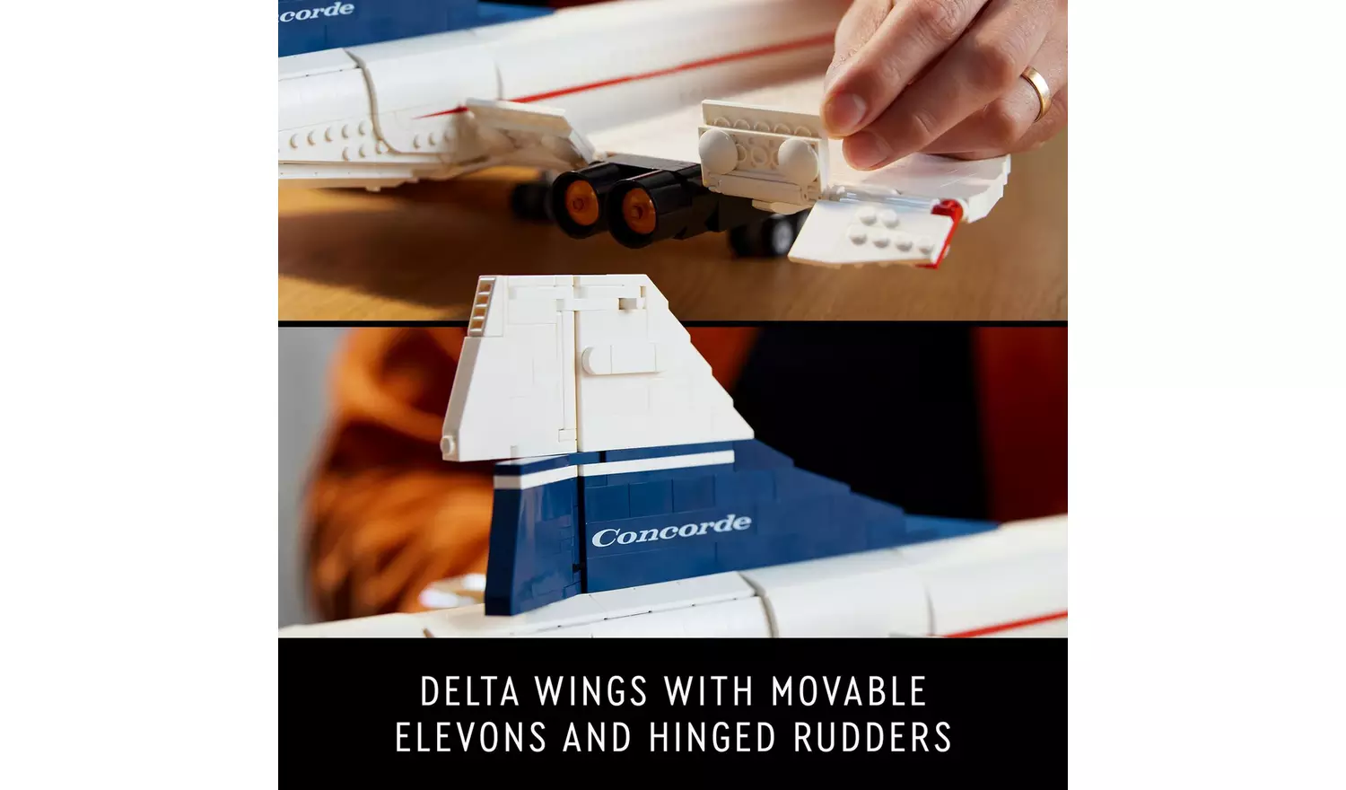 LEGO Icons Concorde Iconic Model Plane Set for Adults 10318