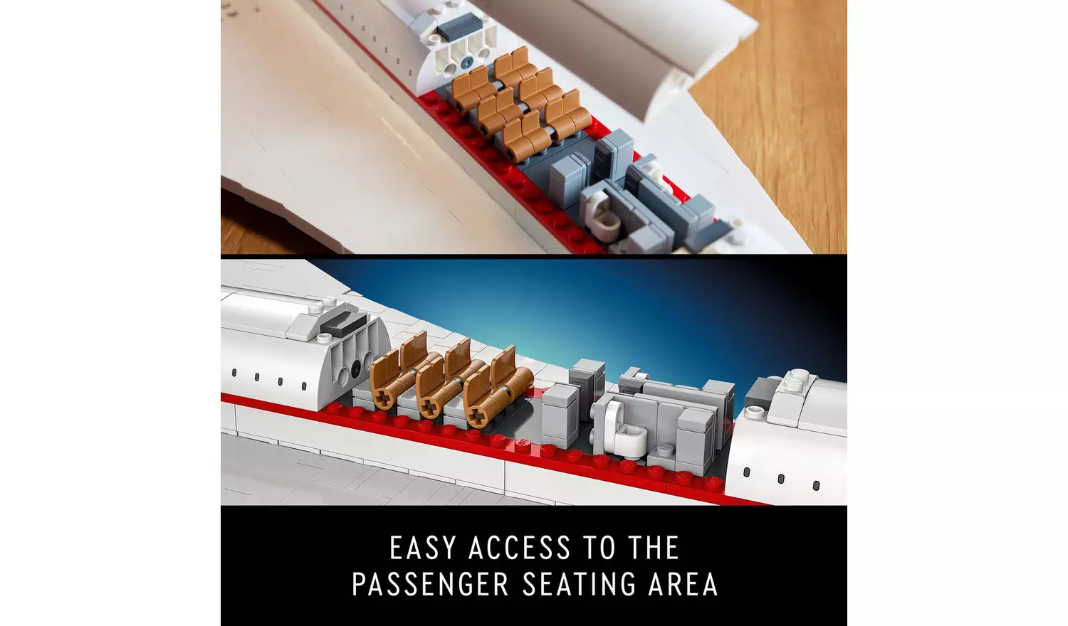 LEGO Icons Concorde Iconic Model Plane Set for Adults 10318