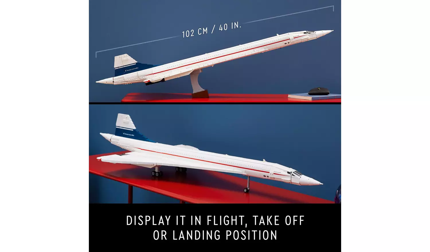 LEGO Icons Concorde Iconic Model Plane Set for Adults 10318