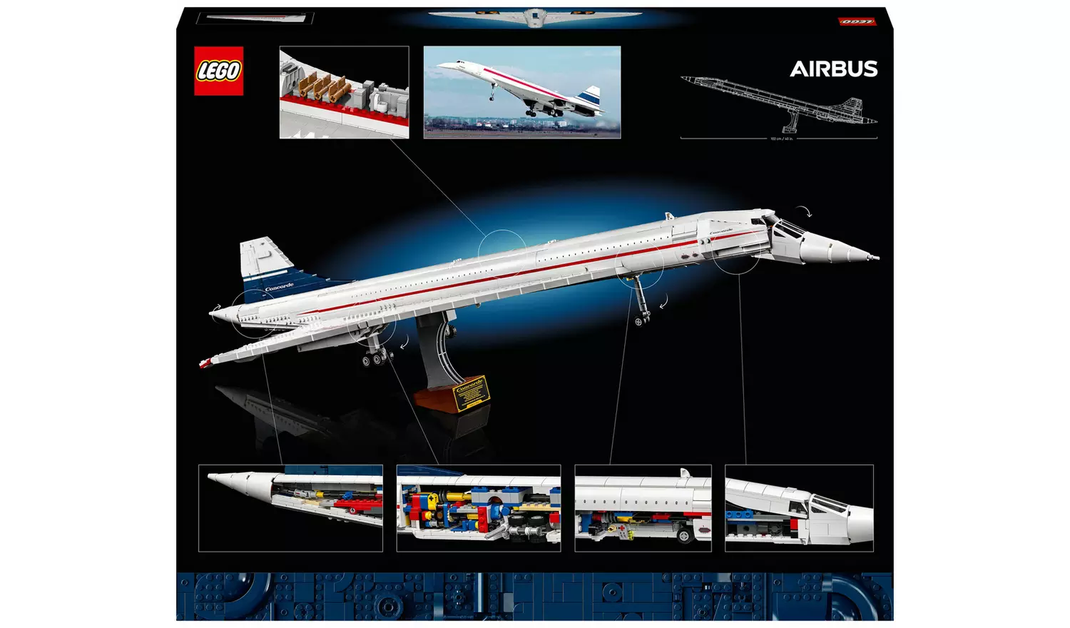 LEGO Icons Concorde Iconic Model Plane Set for Adults 10318