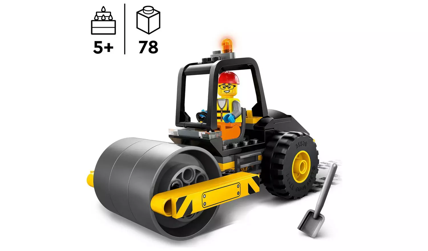 LEGO City Construction Steamroller Vehicle Toy Playset 60401