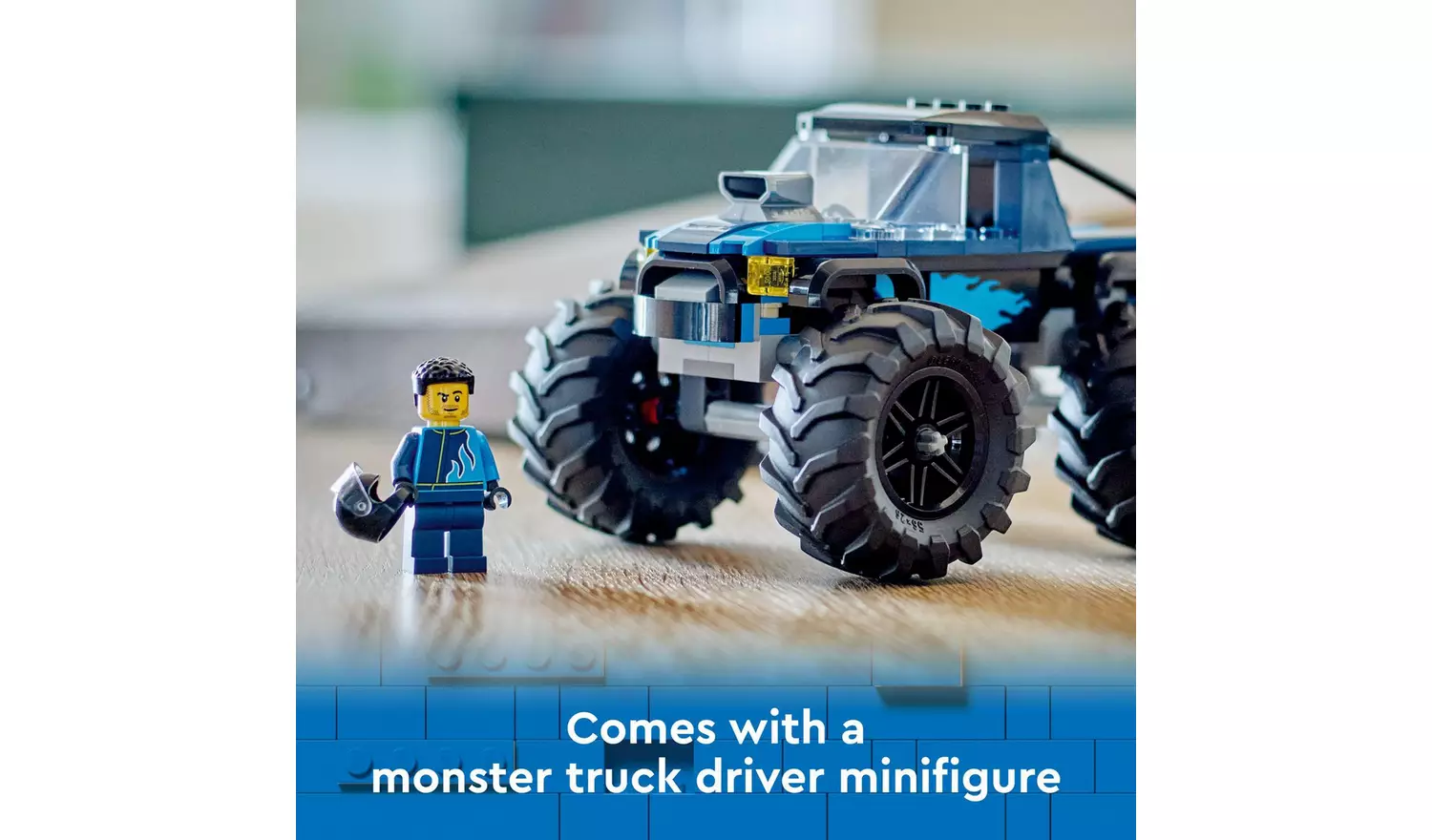 LEGO City Blue Monster Truck Toy Vehicle Playset 60402