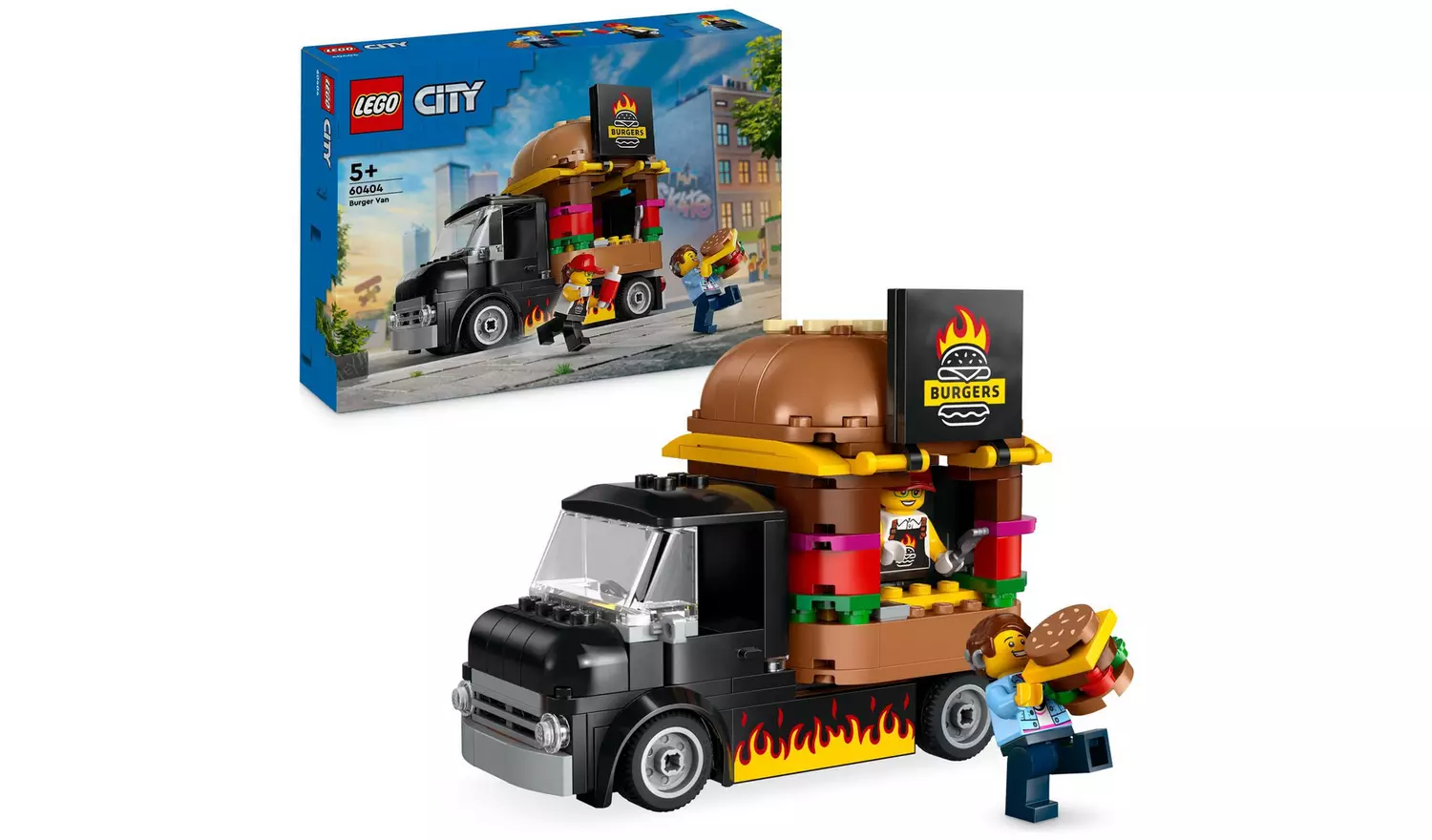 LEGO City Burger Van Food Truck Vehicle Toy Set 60404