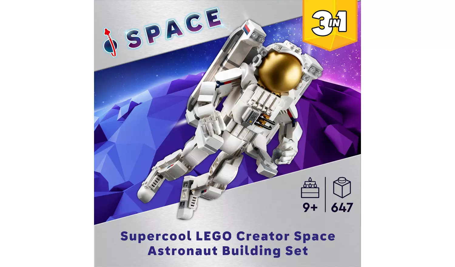 LEGO Creator 3in1 Space Astronaut Figure Toy with Dog 31152