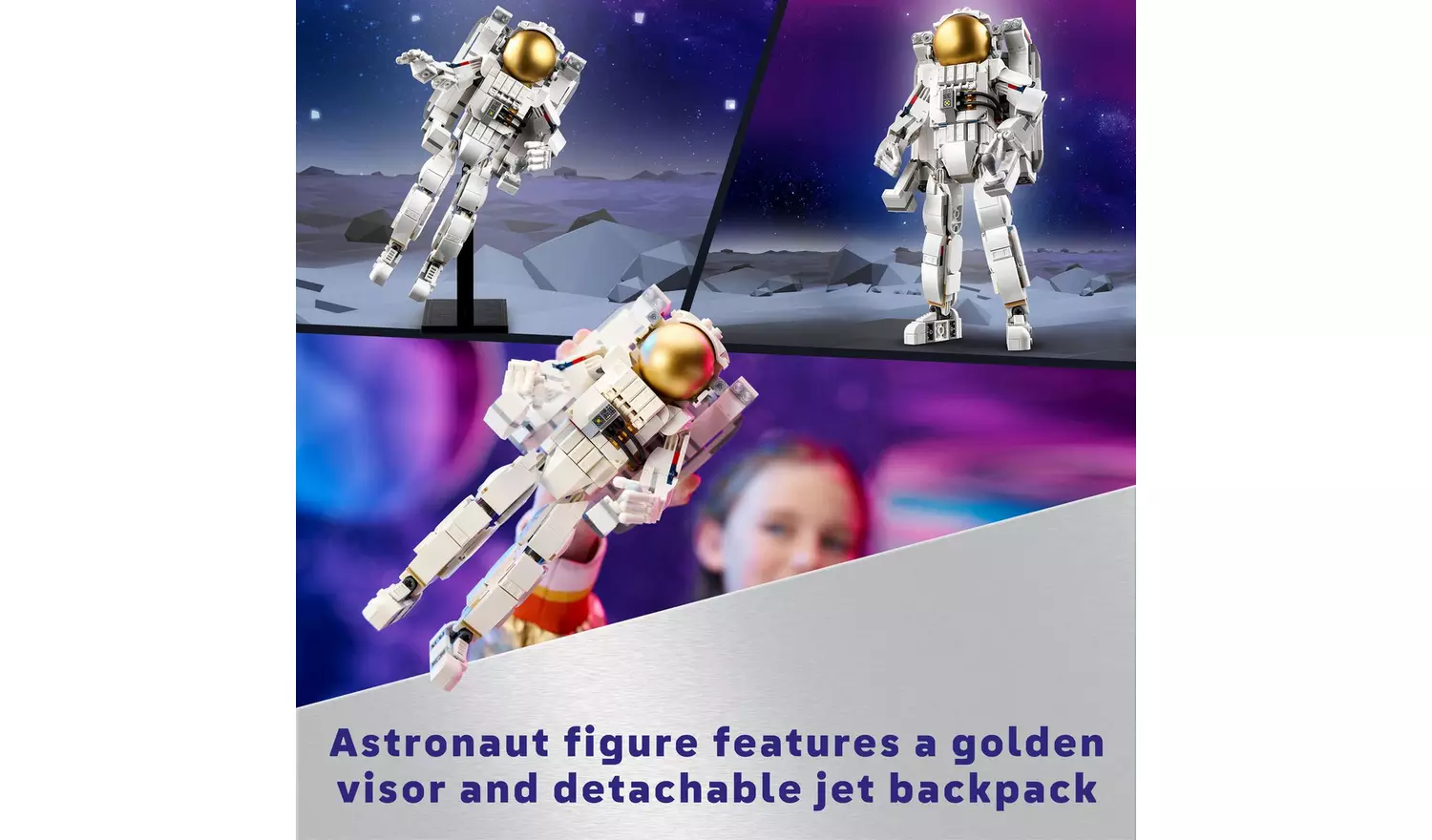 LEGO Creator 3in1 Space Astronaut Figure Toy with Dog 31152