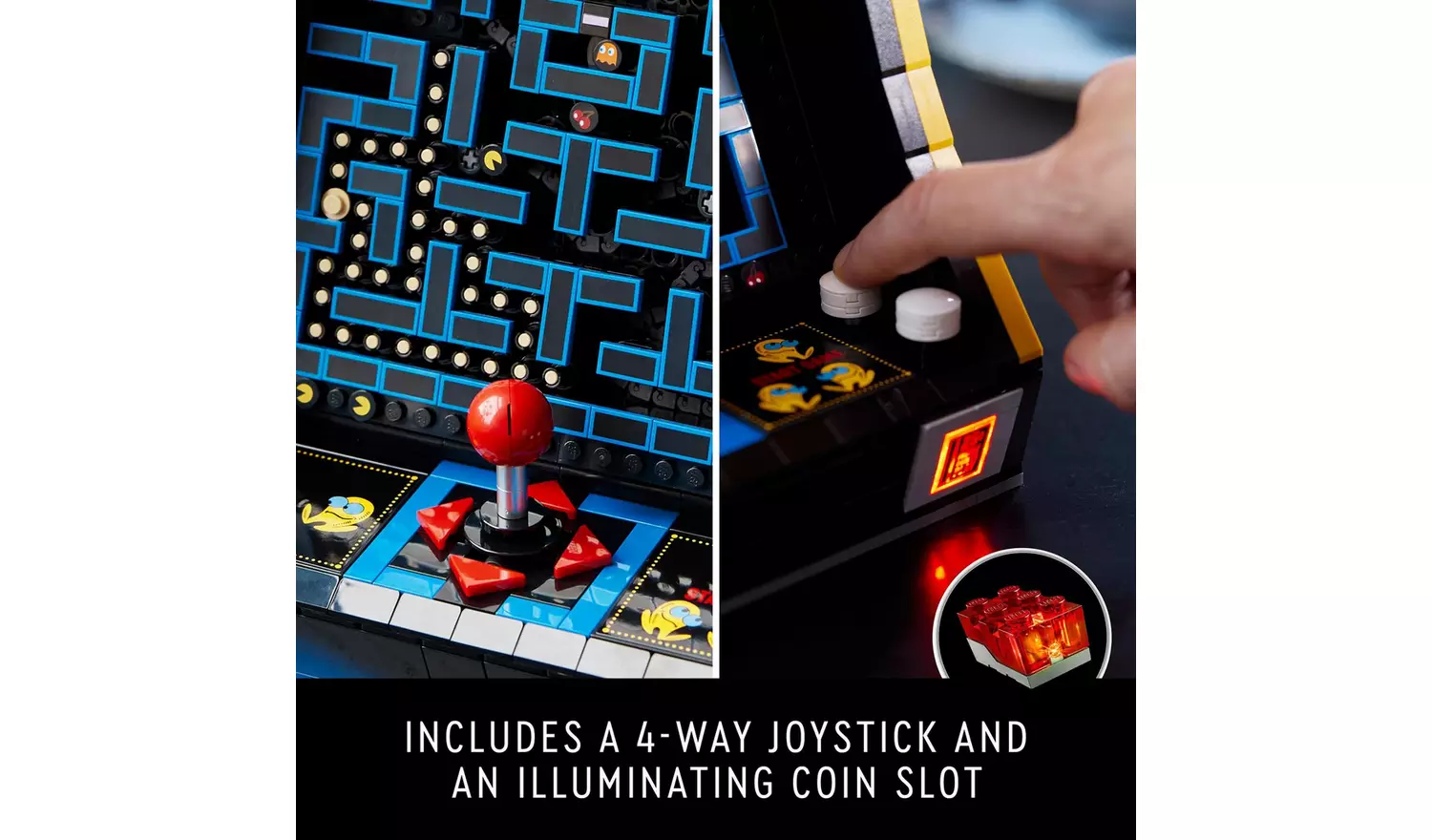 LEGO Icons PAC-MAN Arcade Mini Arcade Set for Adults 10323