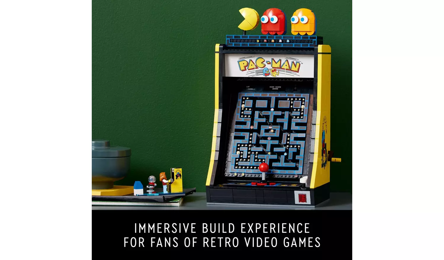 LEGO Icons PAC-MAN Arcade Mini Arcade Set for Adults 10323