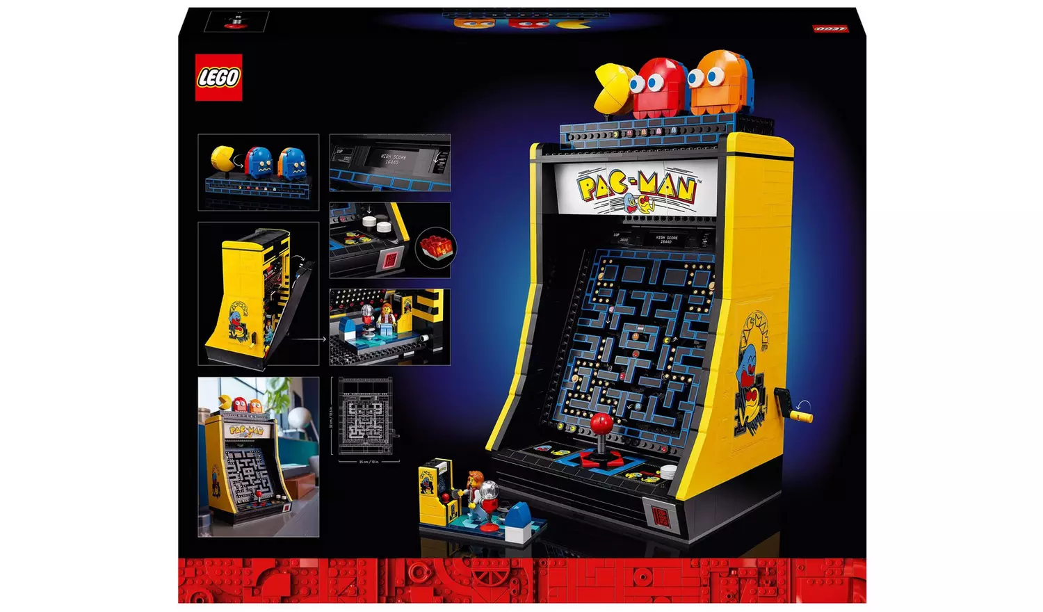 LEGO Icons PAC-MAN Arcade Mini Arcade Set for Adults 10323