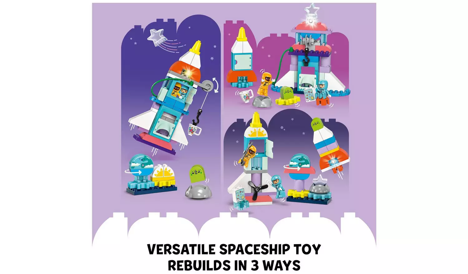LEGO DUPLO 3in1 Space Shuttle Adventure Rocket Toy 10422