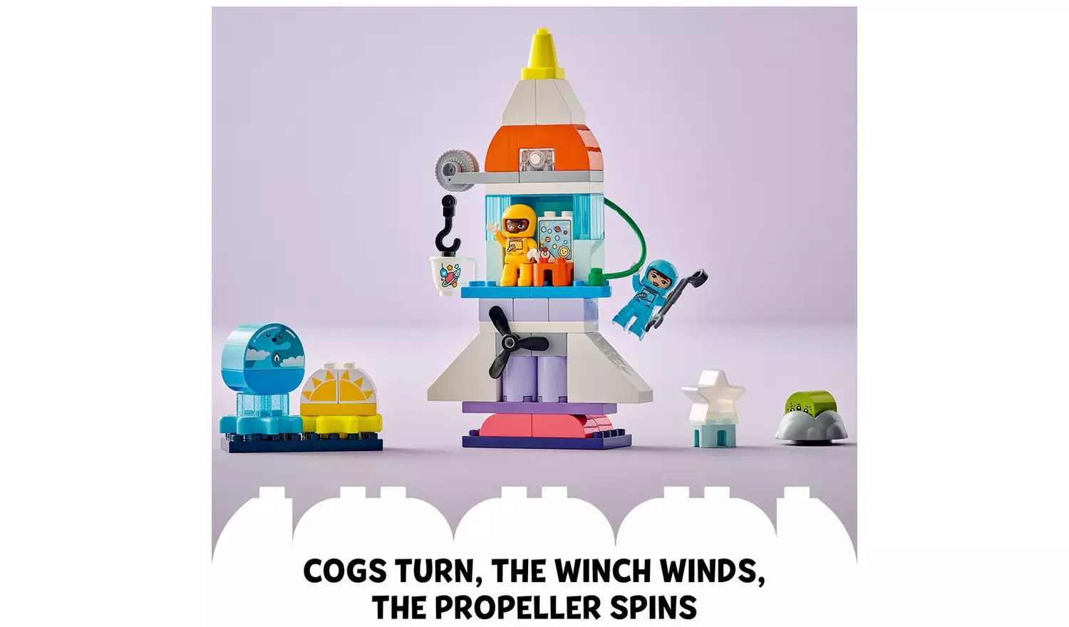 LEGO DUPLO 3in1 Space Shuttle Adventure Rocket Toy 10422