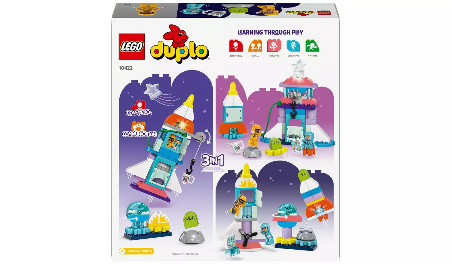 LEGO DUPLO 3in1 Space Shuttle Adventure Rocket Toy 10422