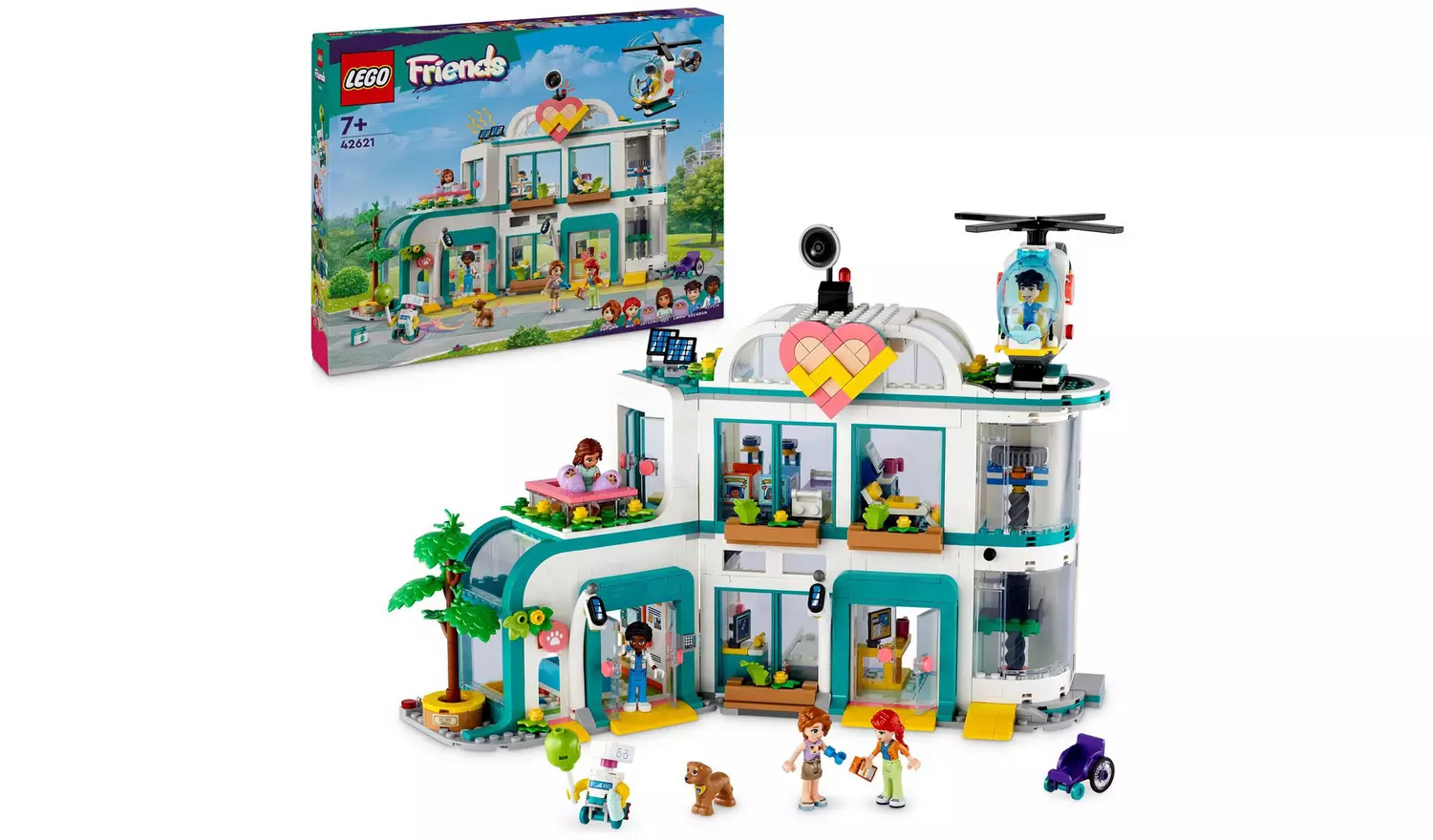 LEGO Friends Heartlake City Hospital & Helicopter Toy 42621