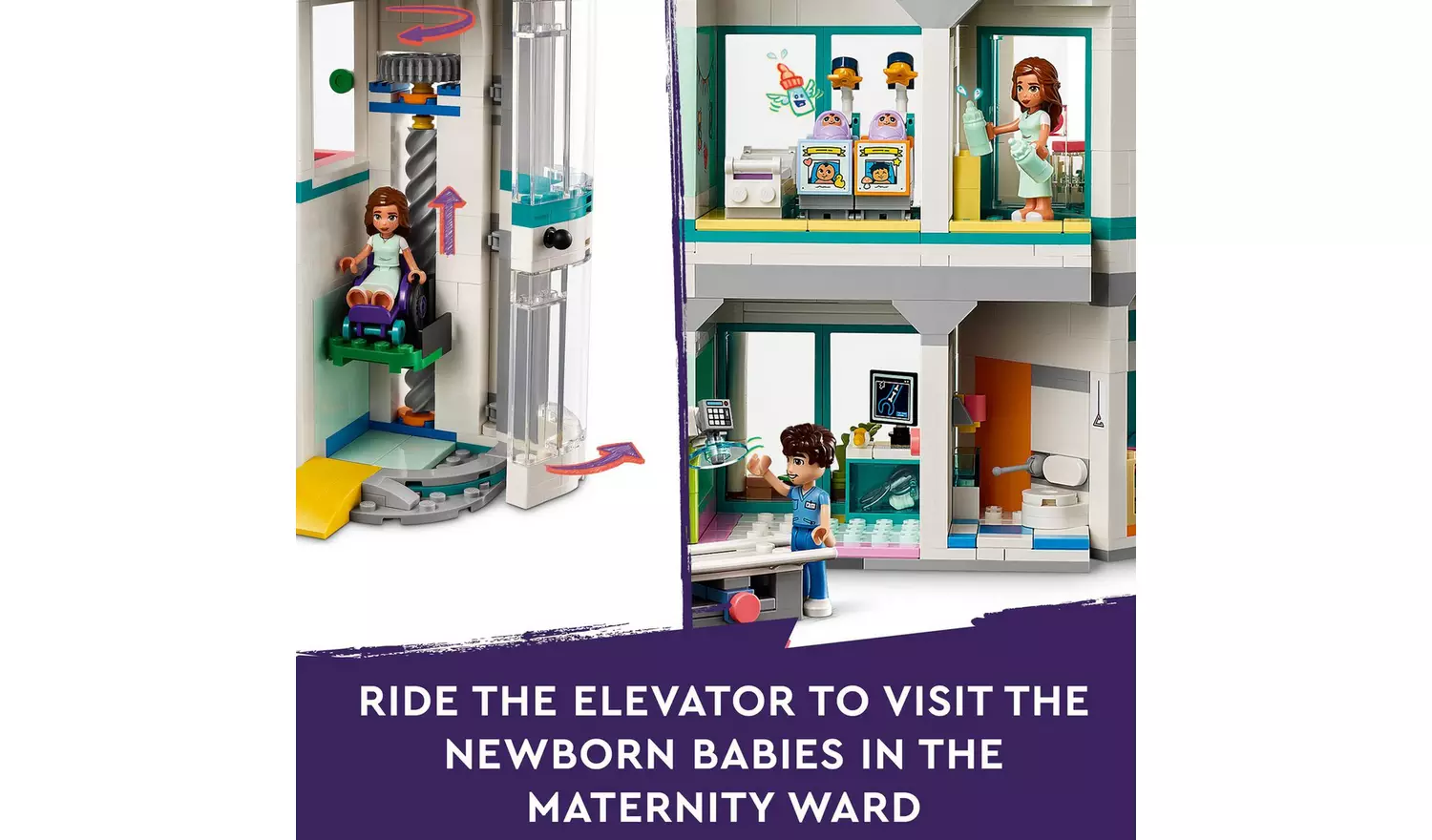 LEGO Friends Heartlake City Hospital & Helicopter Toy 42621