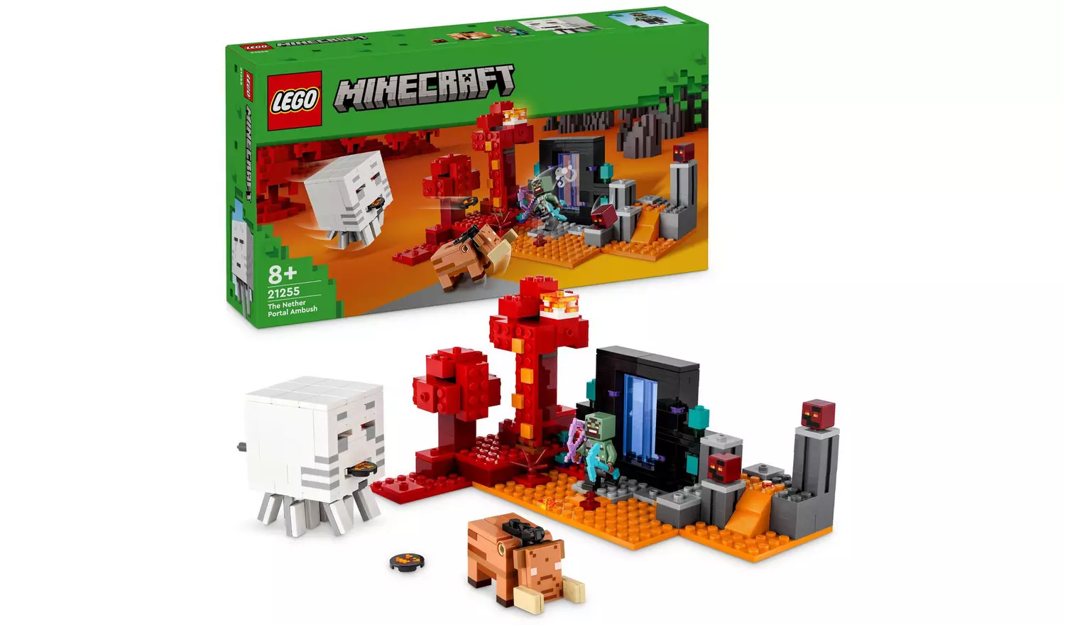LEGO Minecraft The Nether Portal Ambush Building Toy 21255