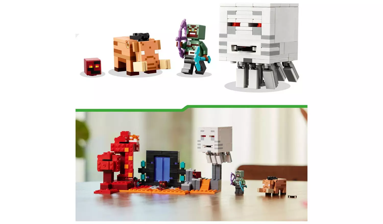 LEGO Minecraft The Nether Portal Ambush Building Toy 21255