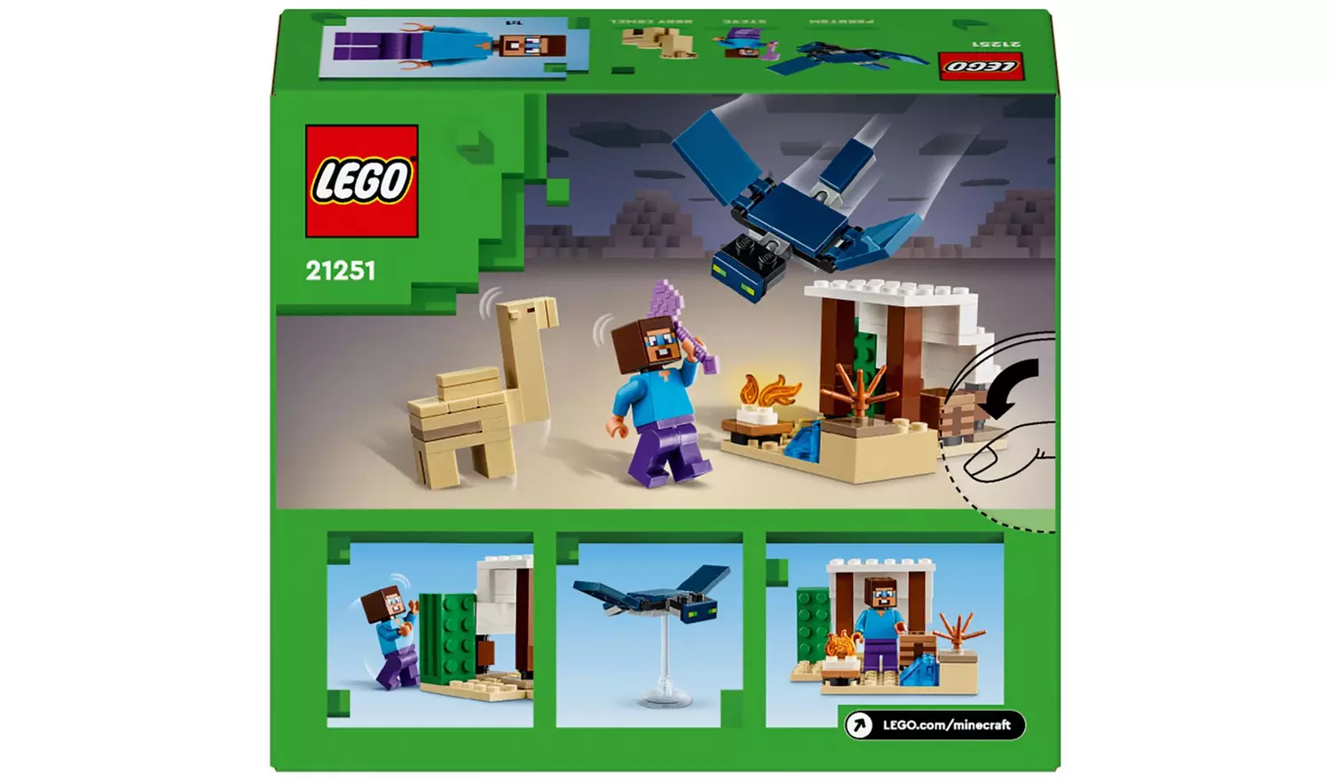 LEGO Minecraft Steve's Desert Expedition Building Toys 21251