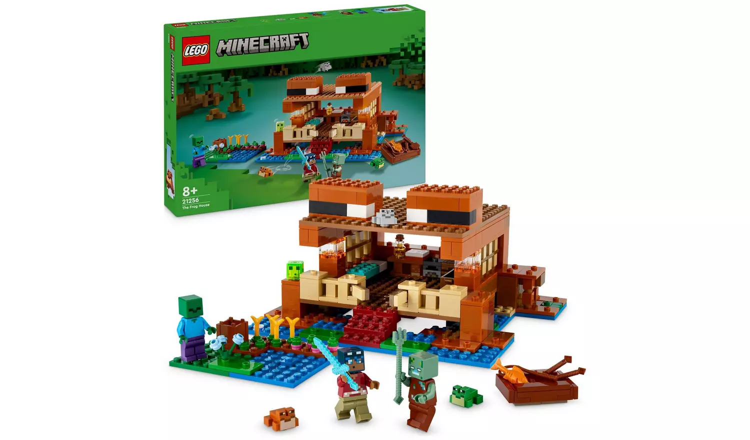 LEGO Minecraft The Frog House Toy with Animal Figures 21256