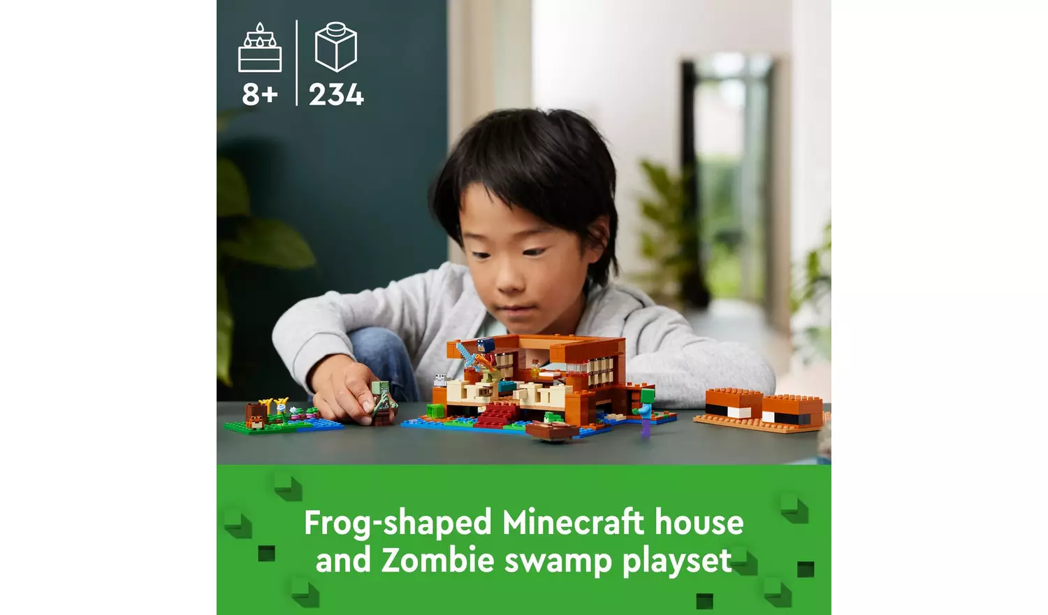LEGO Minecraft The Frog House Toy with Animal Figures 21256