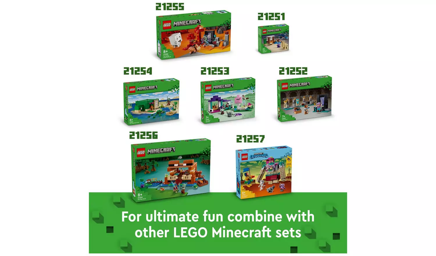 LEGO Minecraft The Frog House Toy with Animal Figures 21256