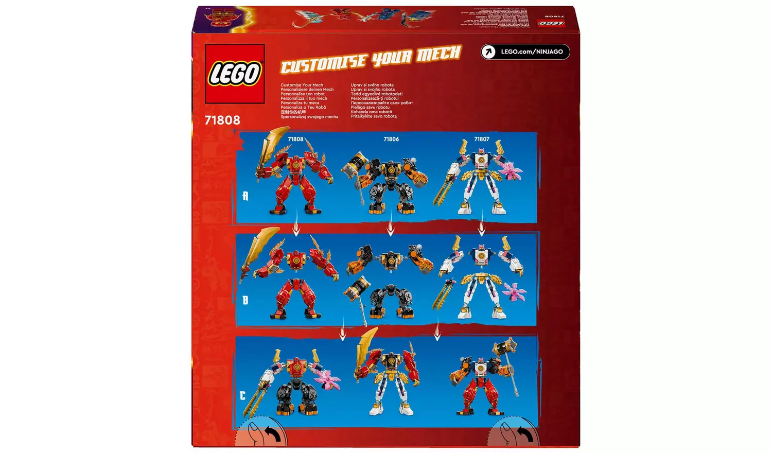 LEGO NINJAGO Kai's Elemental Fire Mech Ninja Toy Set 71808