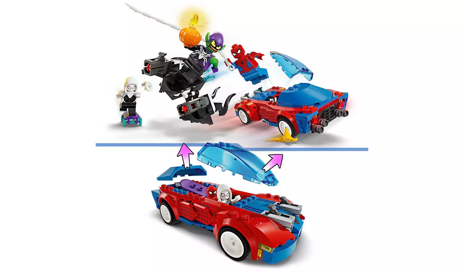 LEGO Marvel Spider-Man Race Car & Venom Green Goblin 76279