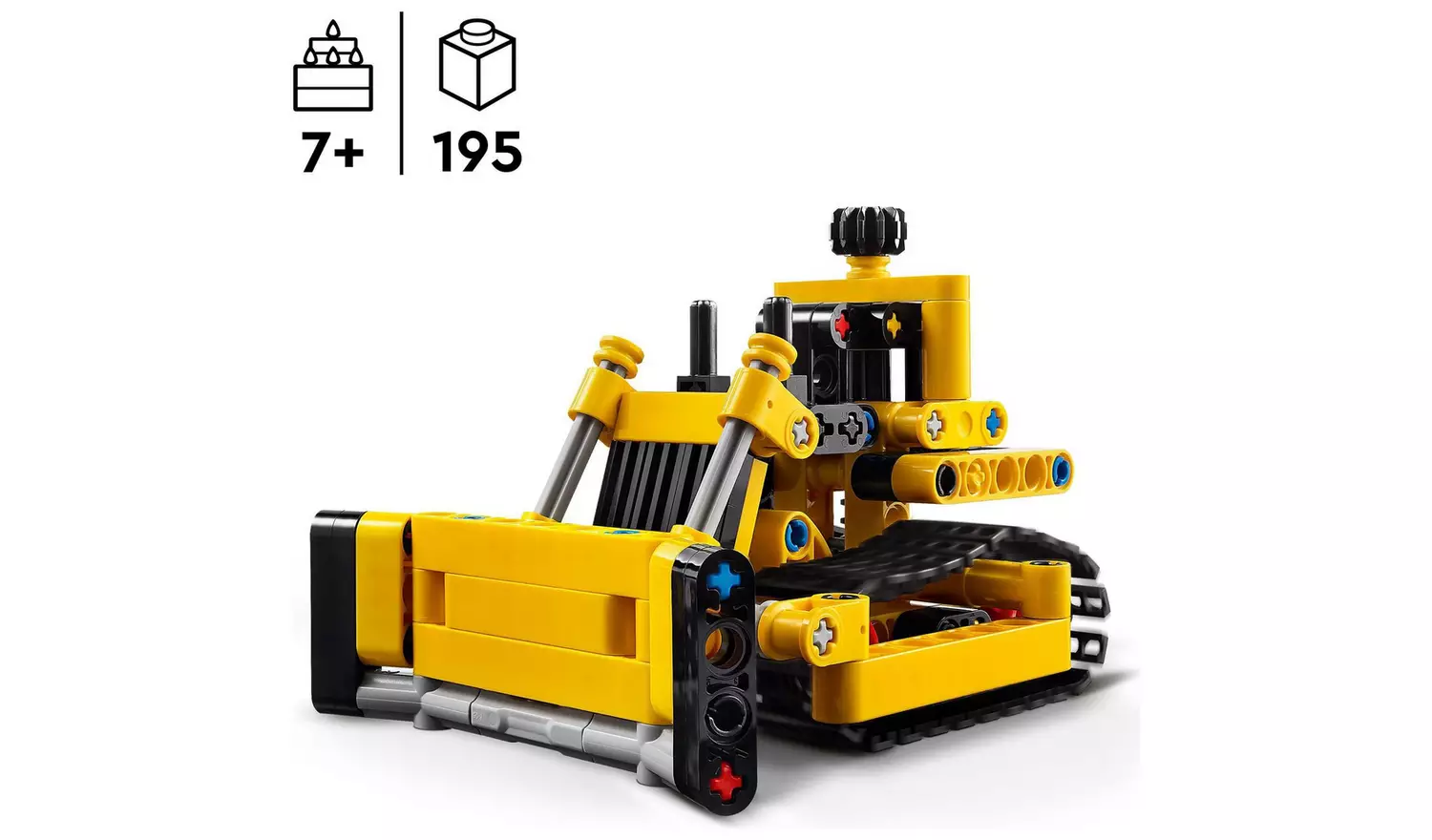 LEGO Technic Heavy-Duty Bulldozer Construction Toy 42163