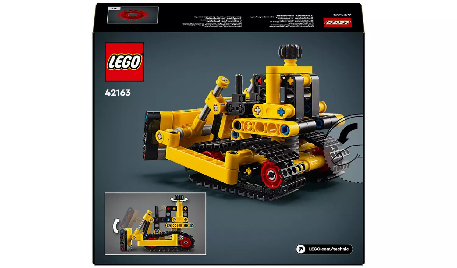 LEGO Technic Heavy-Duty Bulldozer Construction Toy 42163