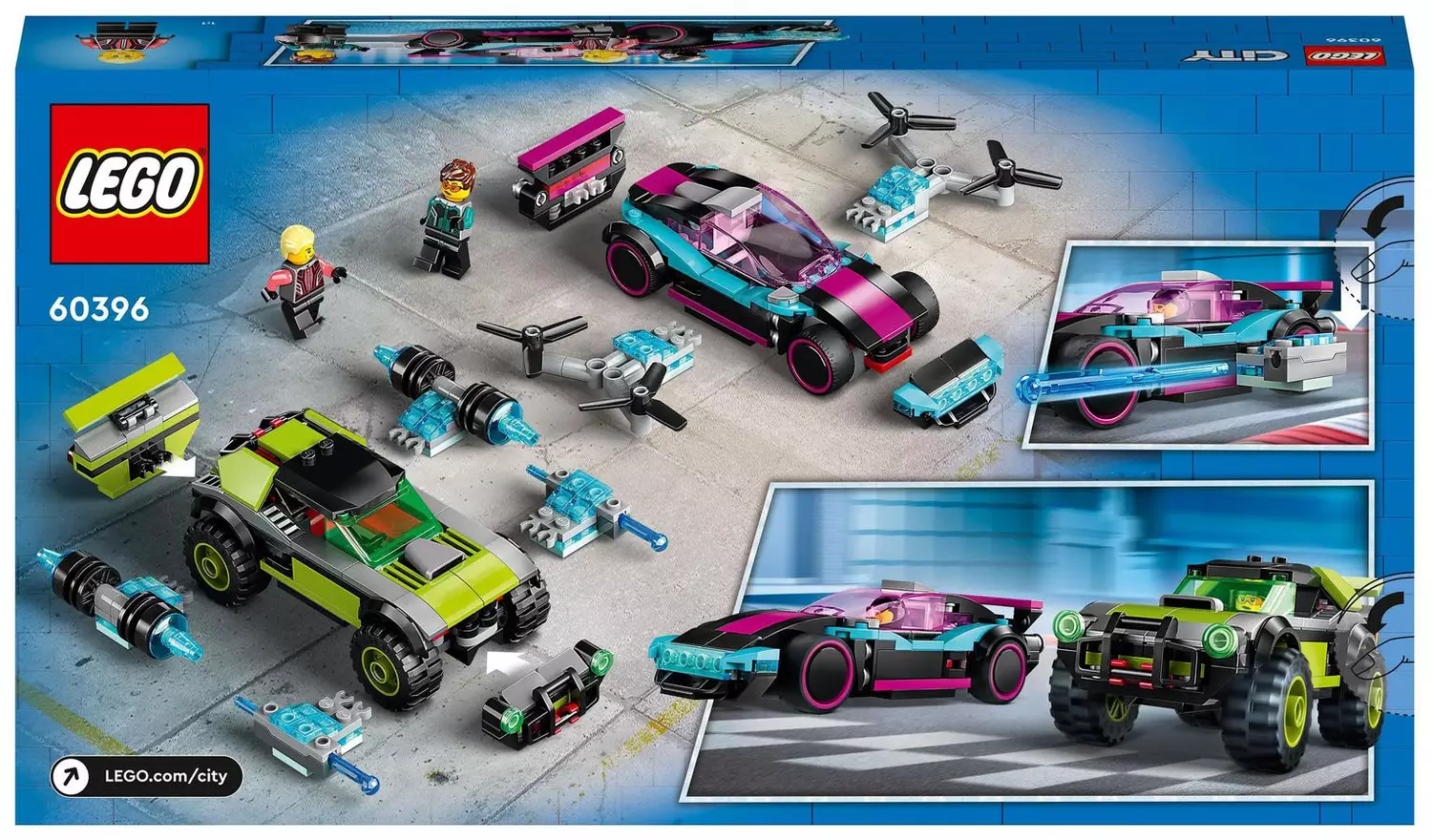 LEGO City Modified Racing Cars 2K DRIVE Toys Set 60396
