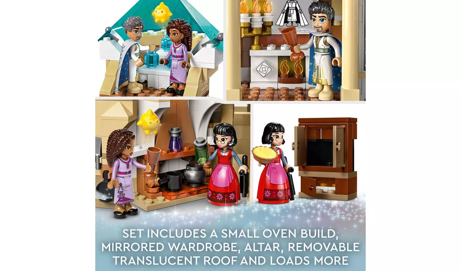 LEGO Disney Wish King Magnifico's Castle Building Toy 43224