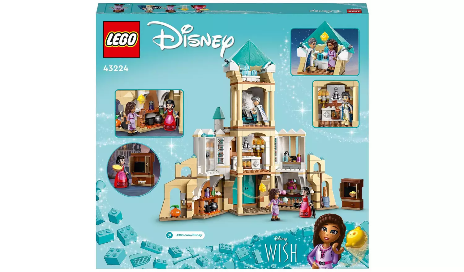 LEGO Disney Wish King Magnifico's Castle Building Toy 43224