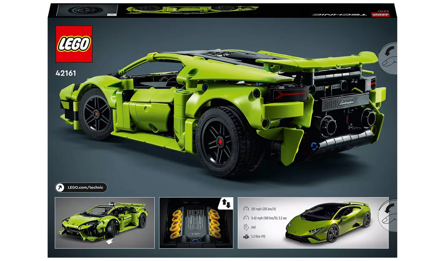 LEGO Technic Lamborghini Huracán Tecnica Model Car Set 42161