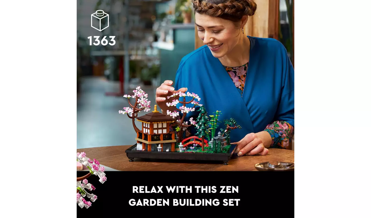 LEGO Icons Tranquil Garden Botanical Set with Flowers 10315