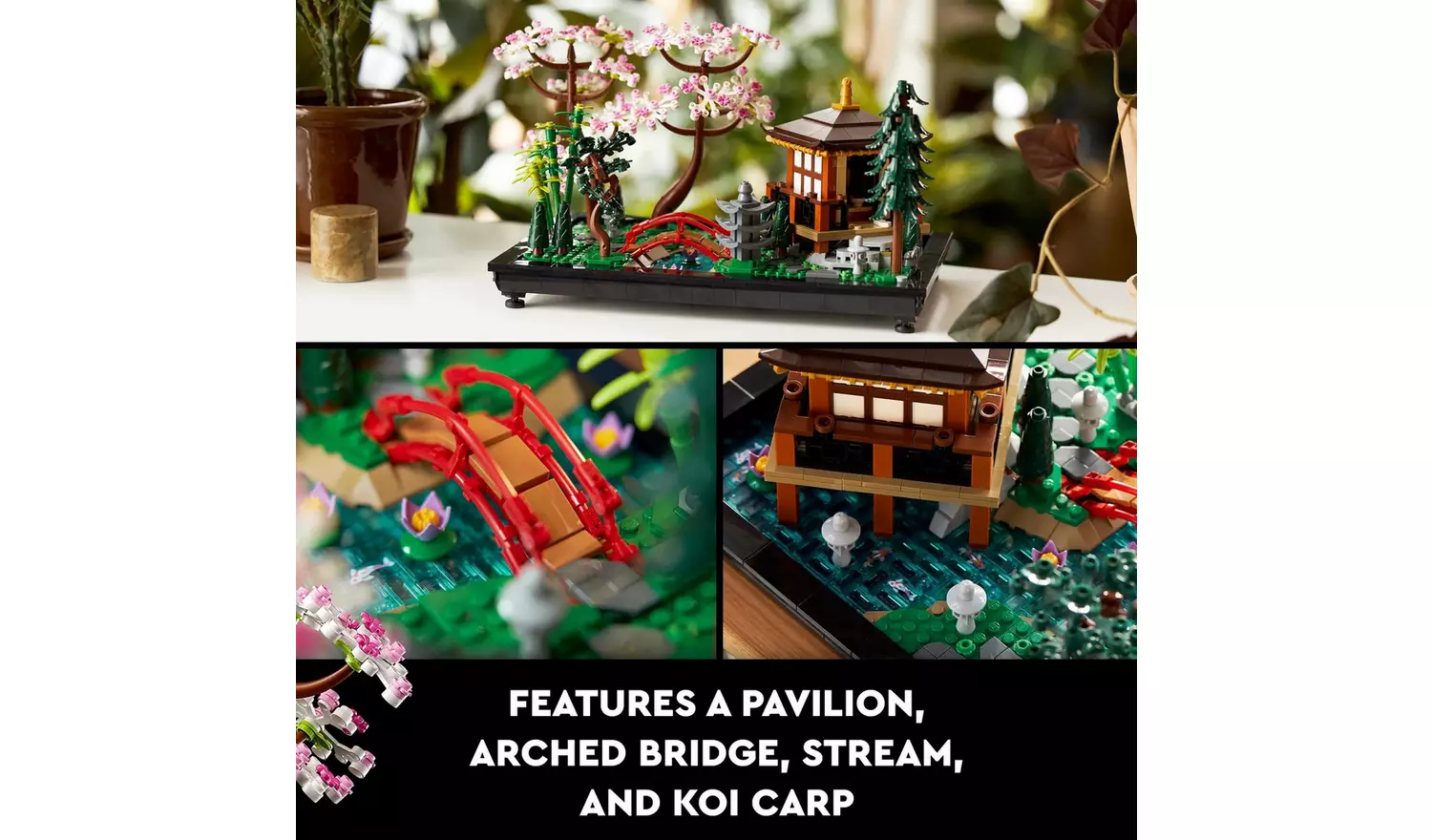 LEGO Icons Tranquil Garden Botanical Set with Flowers 10315