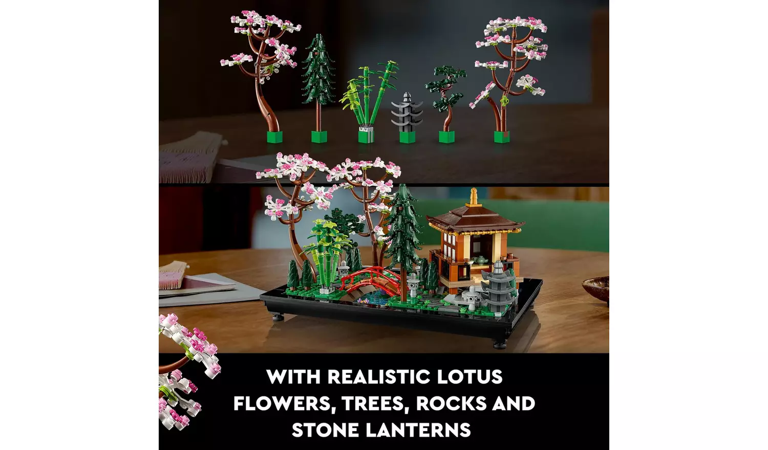 LEGO Icons Tranquil Garden Botanical Set with Flowers 10315