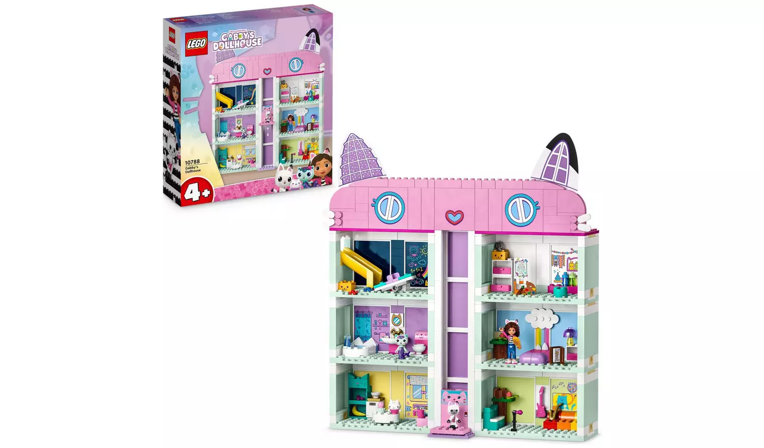 LEGO Gabby's Dollhouse Toy Playset with 4 Figures 10788