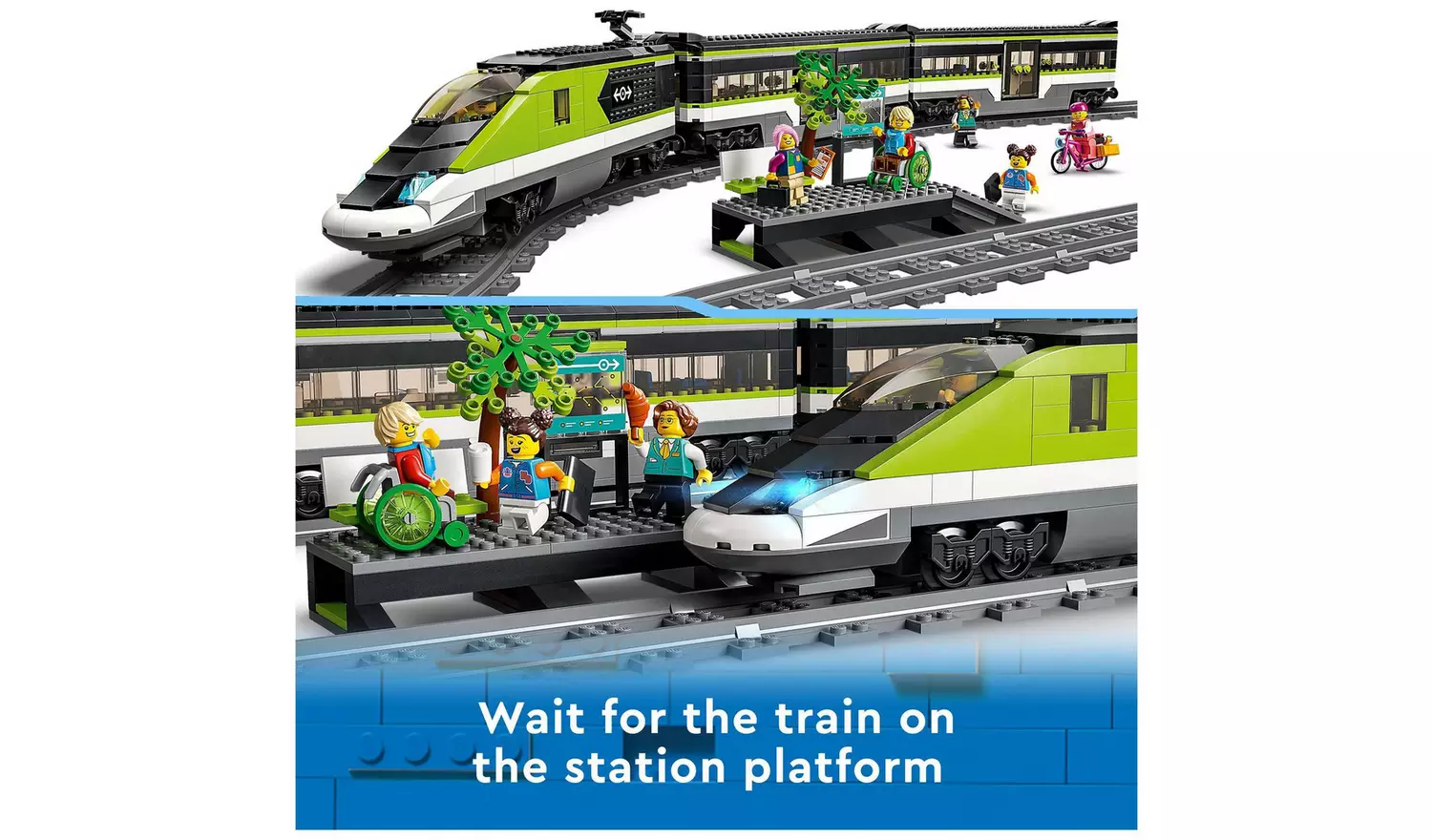 LEGO City Express Passenger Train Toy RC Lights Set 60337