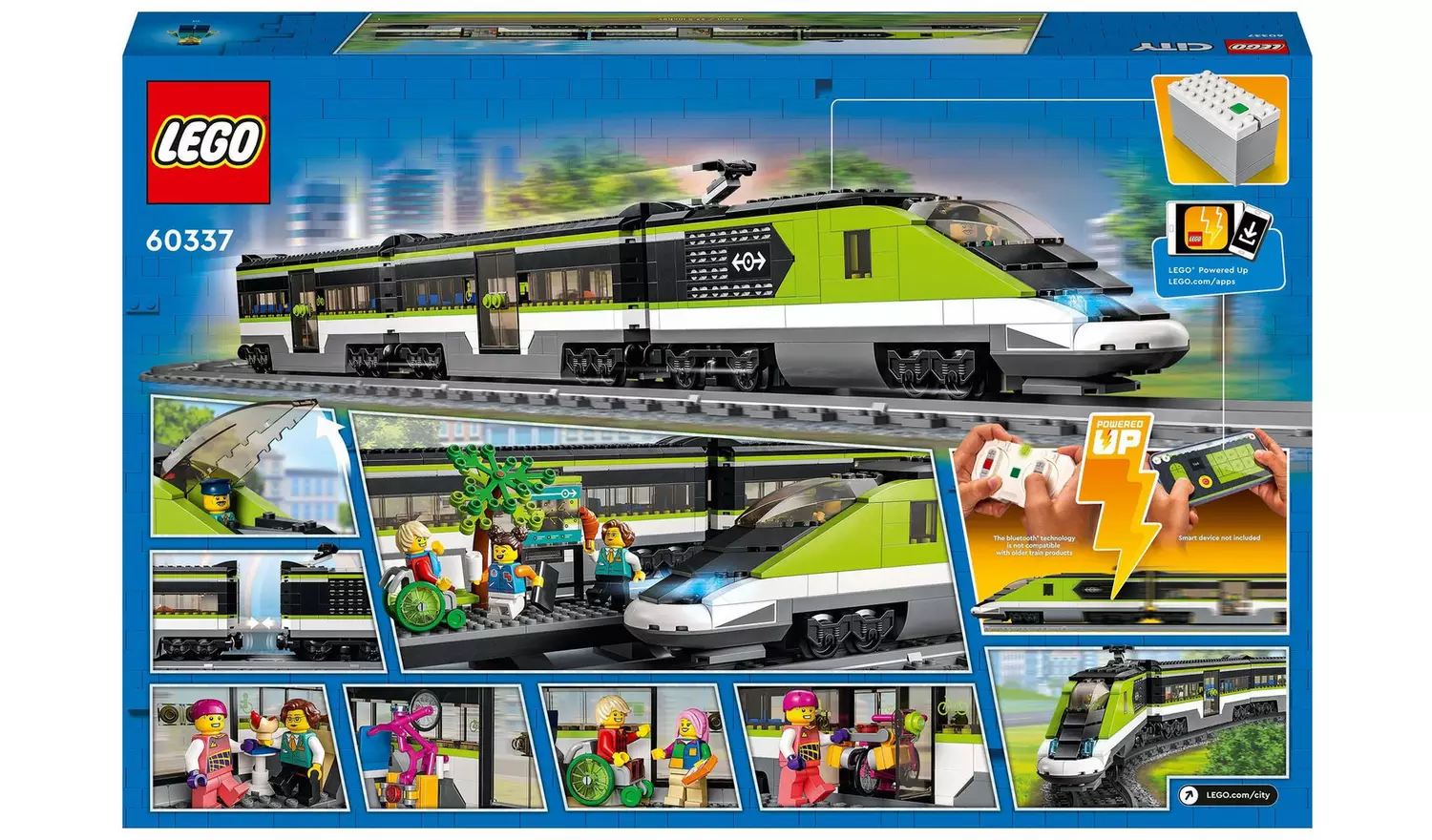 LEGO City Express Passenger Train Toy RC Lights Set 60337