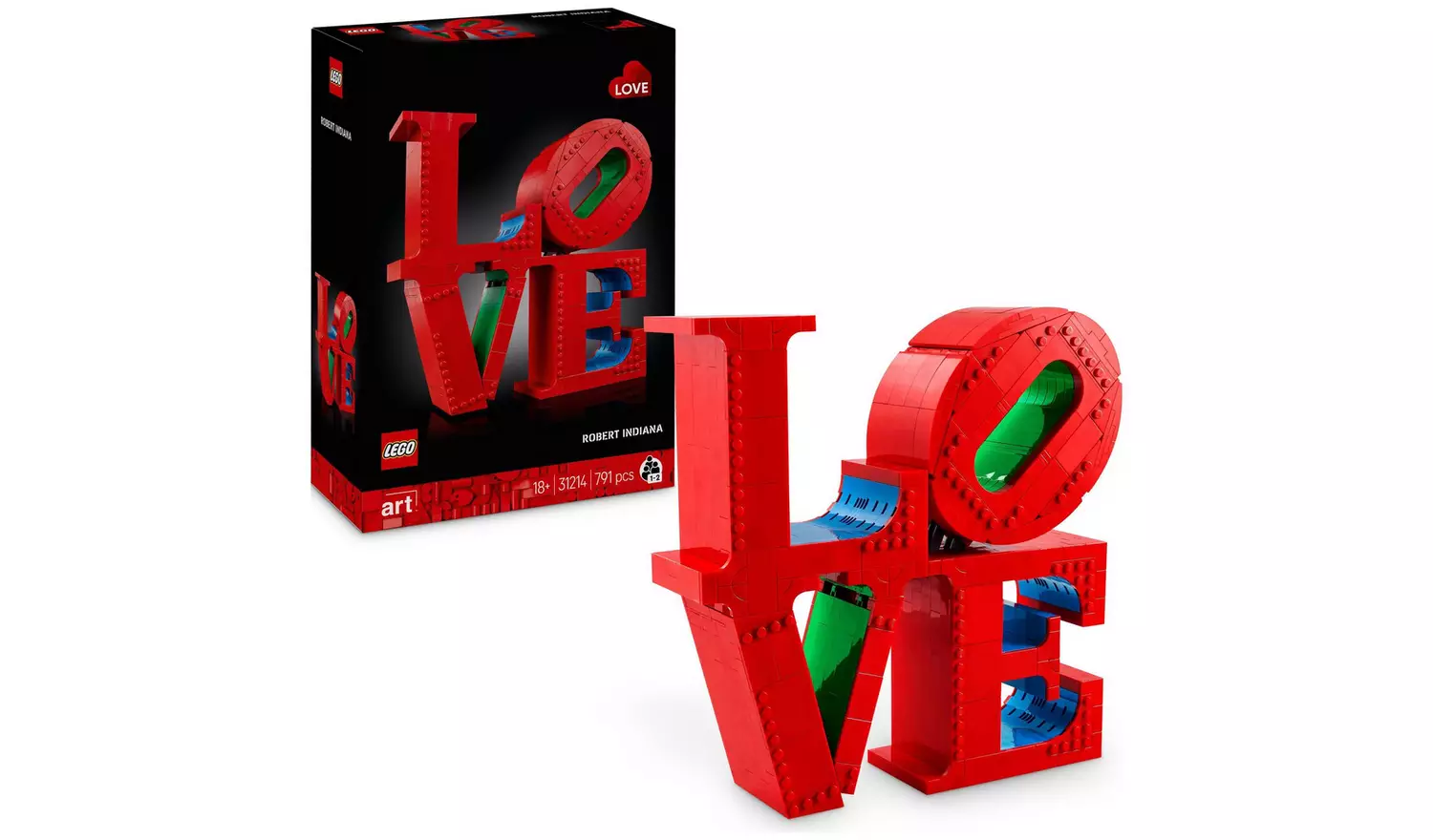 LEGO ART LOVE Home Decor Building Set for Adults 31214