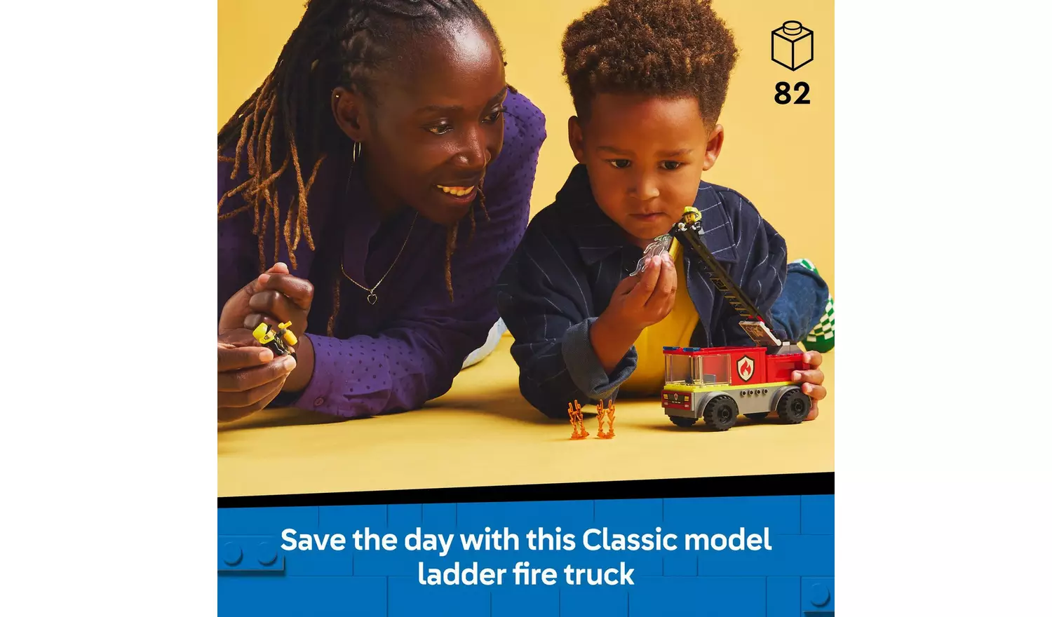 LEGO City Fire Engine with Ladder, Firefighter Toy 60463