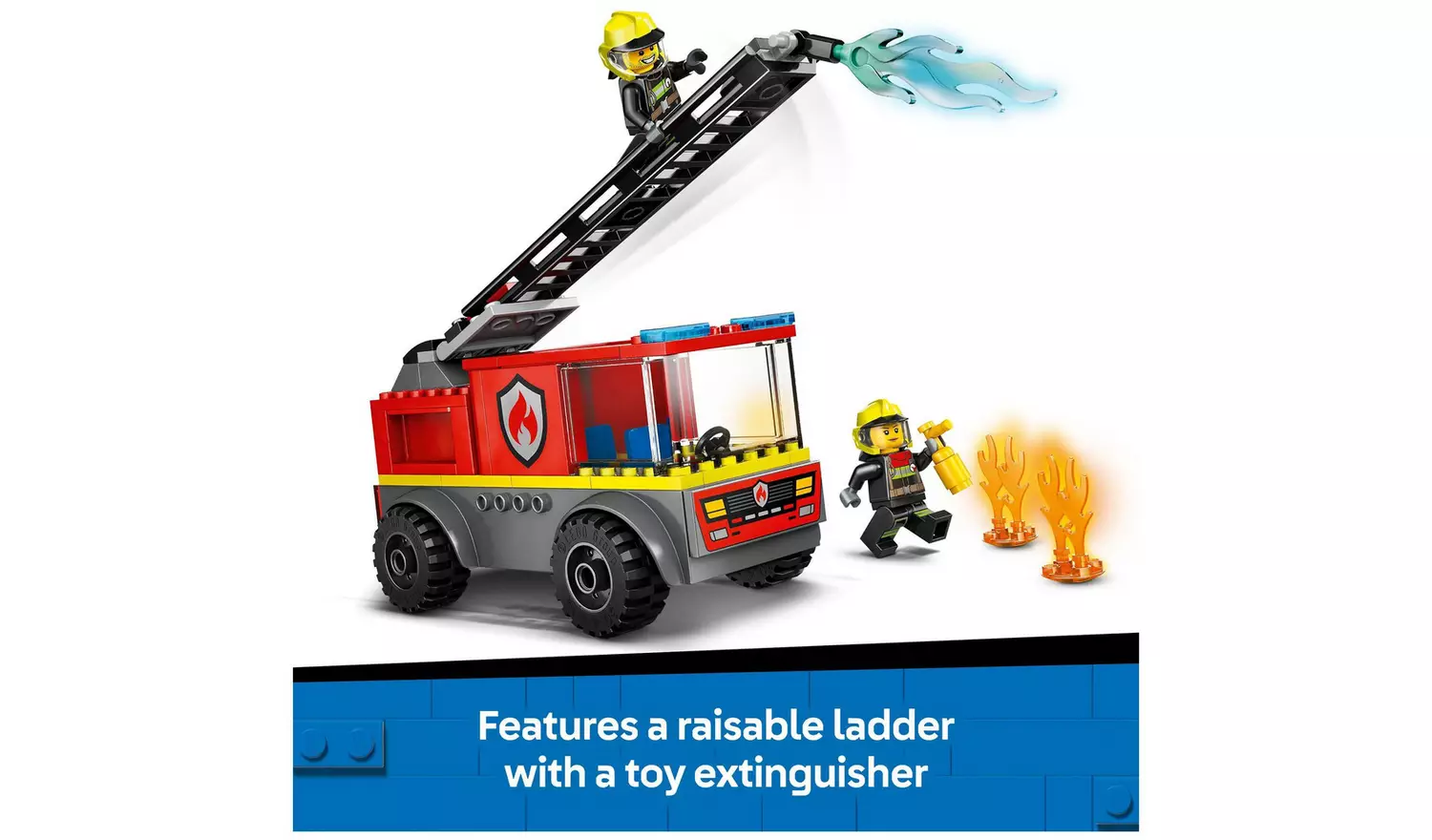 LEGO City Fire Engine with Ladder, Firefighter Toy 60463