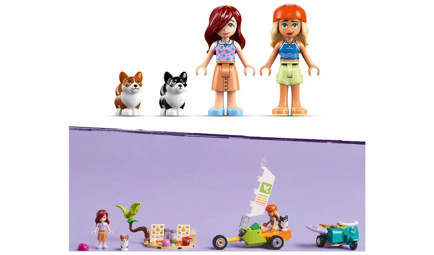 LEGO Friends Surfing Dogs and Scooter Adventure Set 42641