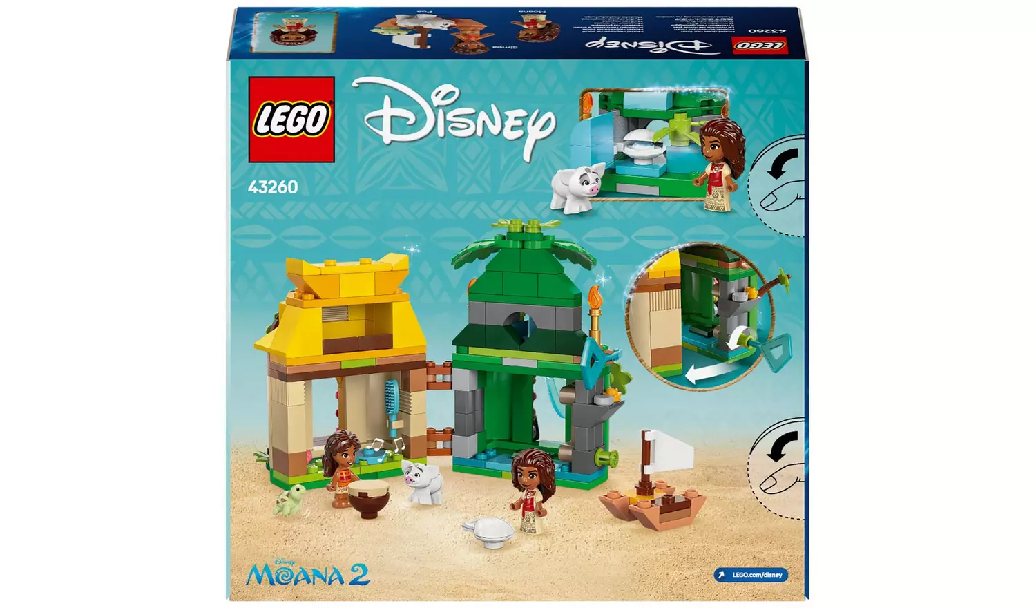 LEGO Disney Princess Moana's Island Fun Building Toy 43260