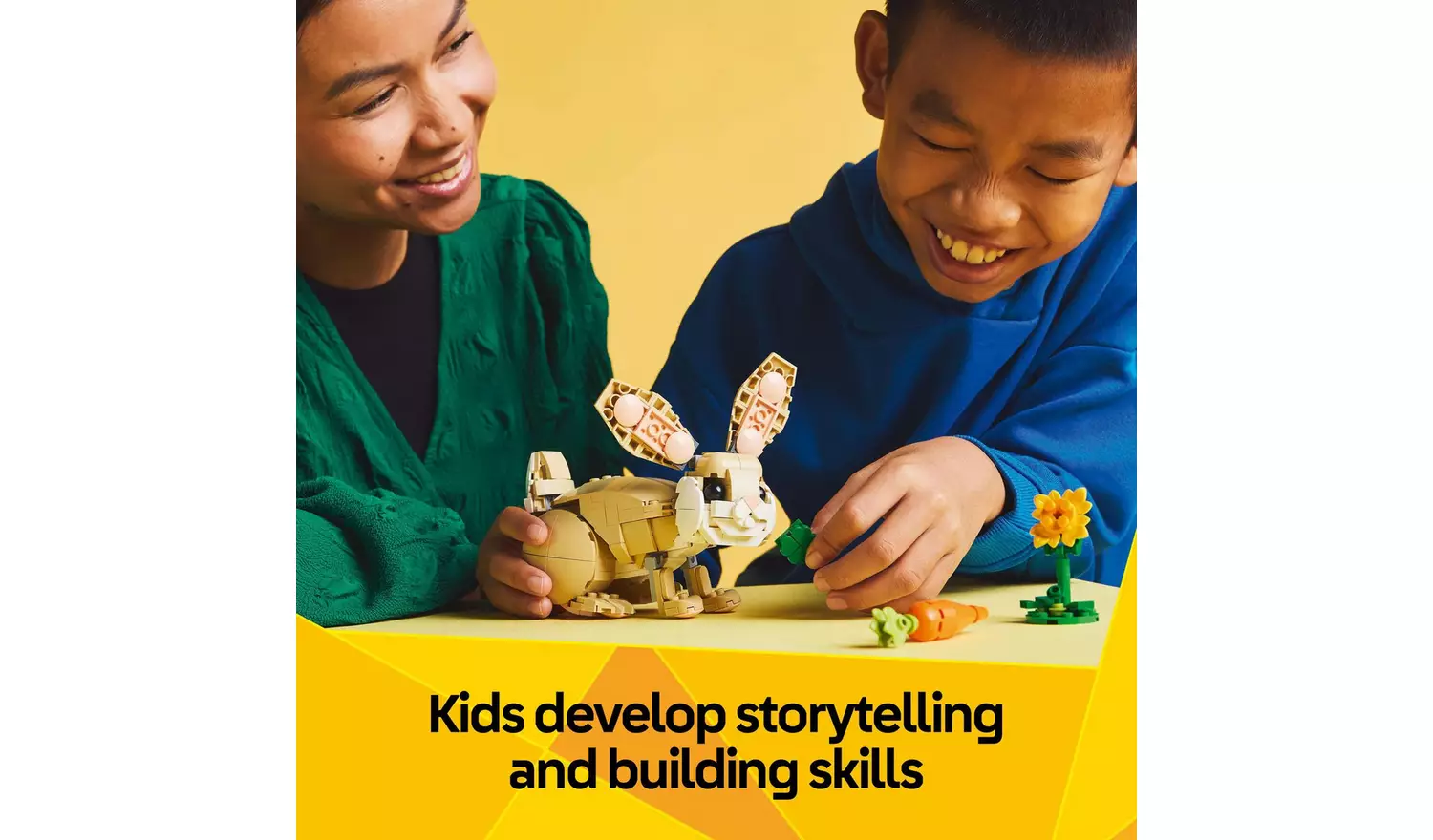 LEGO Creator 3in1 Cute Bunny Toy, Animal Figure Set 31162