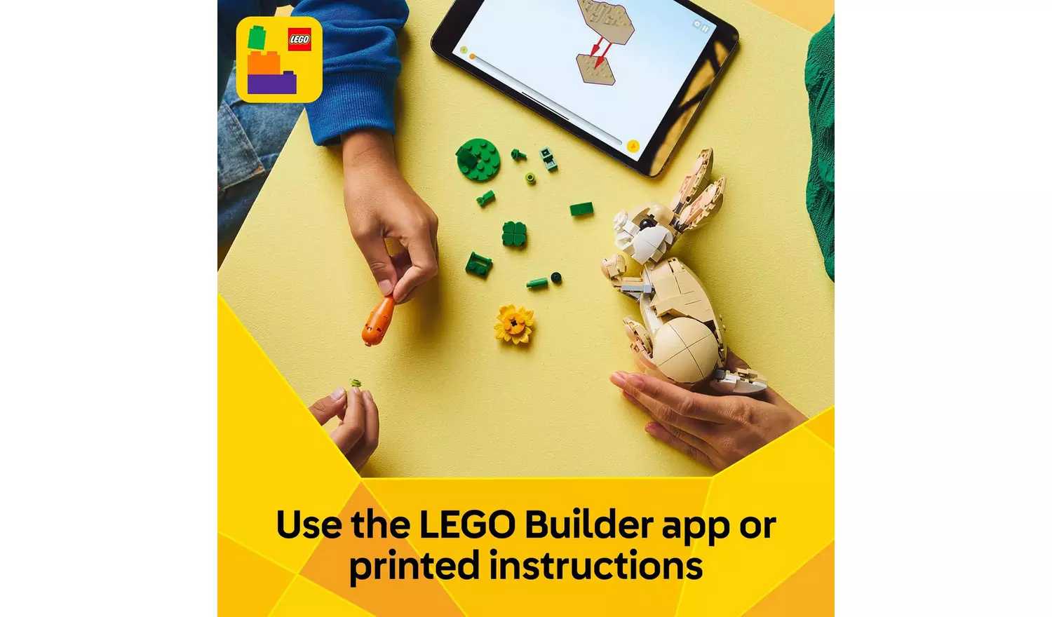 LEGO Creator 3in1 Cute Bunny Toy, Animal Figure Set 31162