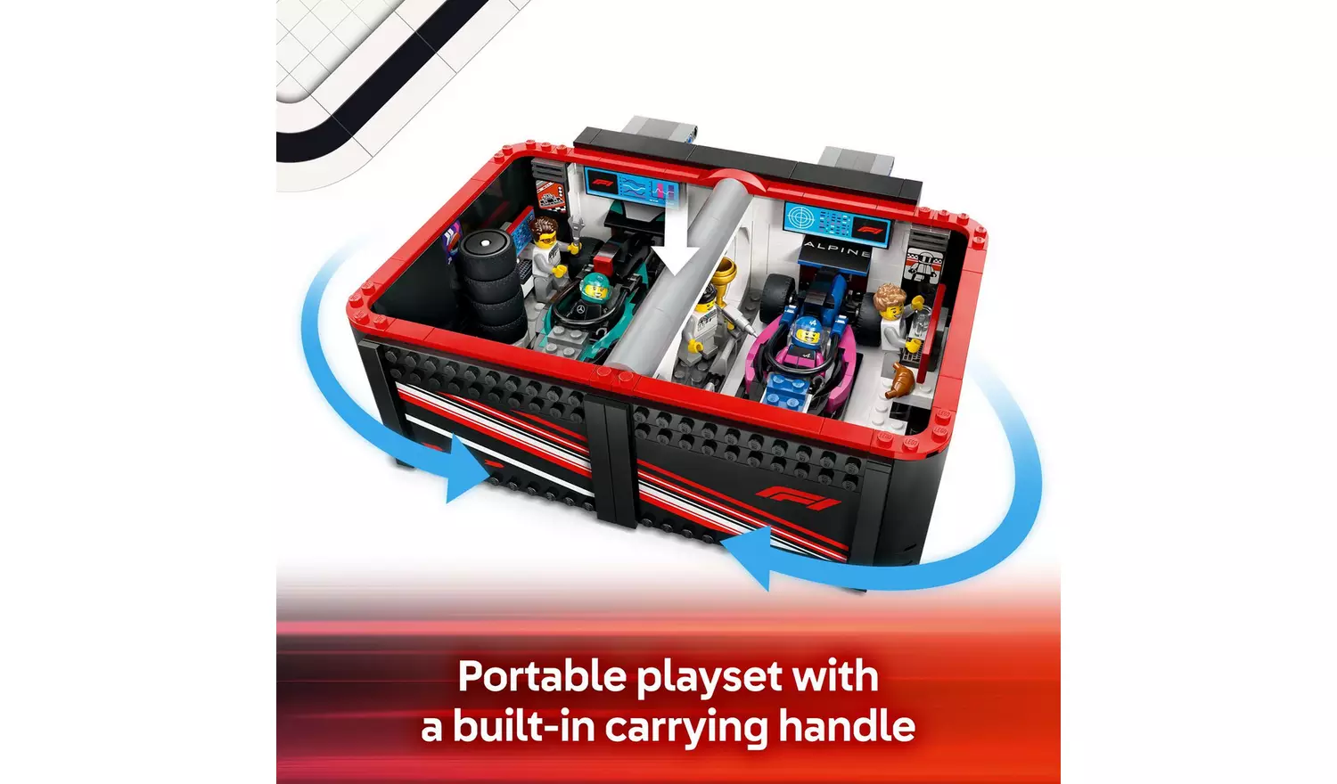 LEGO City F1 Garage & Mercedes-AMG & Alpine Cars Set 60444