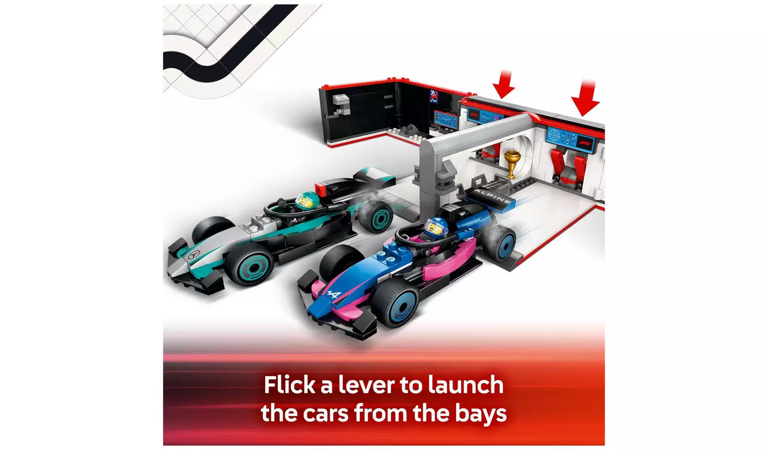 LEGO City F1 Garage & Mercedes-AMG & Alpine Cars Set 60444