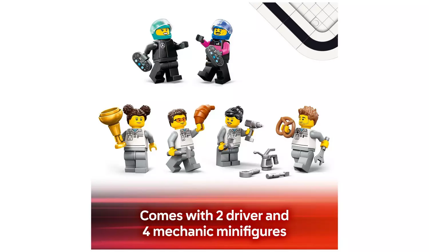 LEGO City F1 Garage & Mercedes-AMG & Alpine Cars Set 60444