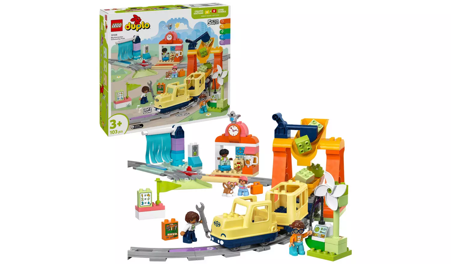LEGO DUPLO Big Interactive Community Toy Train Set 10428