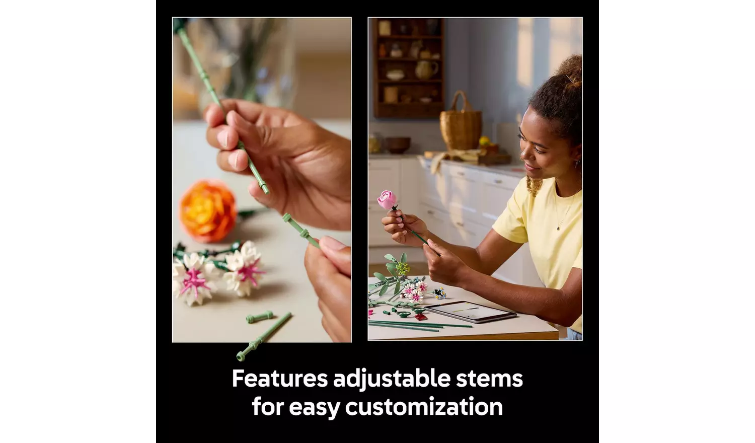 LEGO Botanicals Pretty Pink Flower Bouquet Decor Set 10342