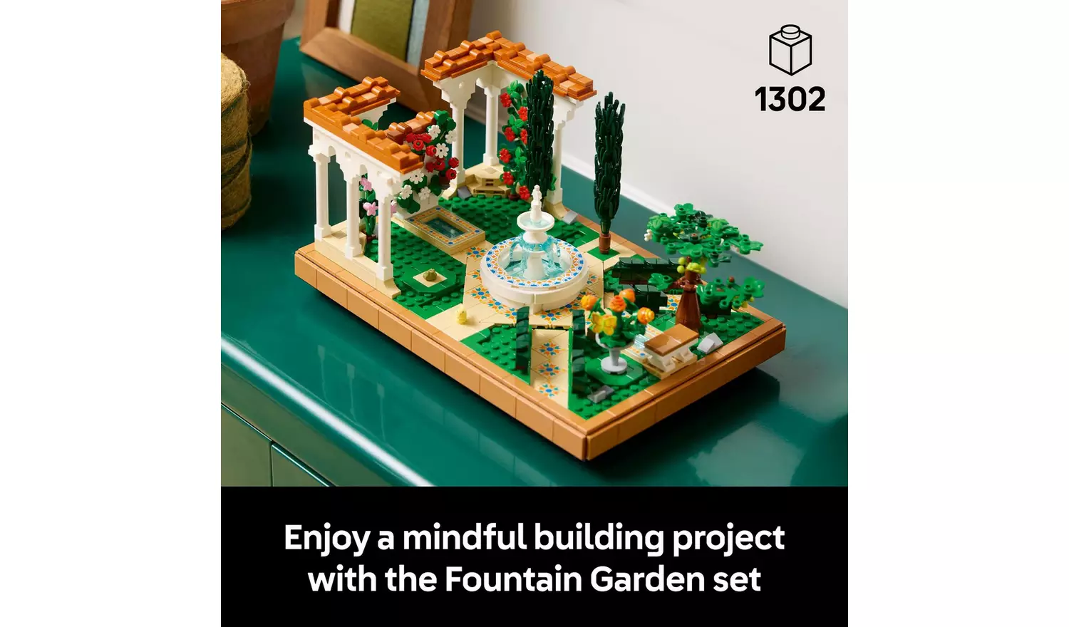 LEGO Icons Fountain Garden Home Decor Set for Adults 10359